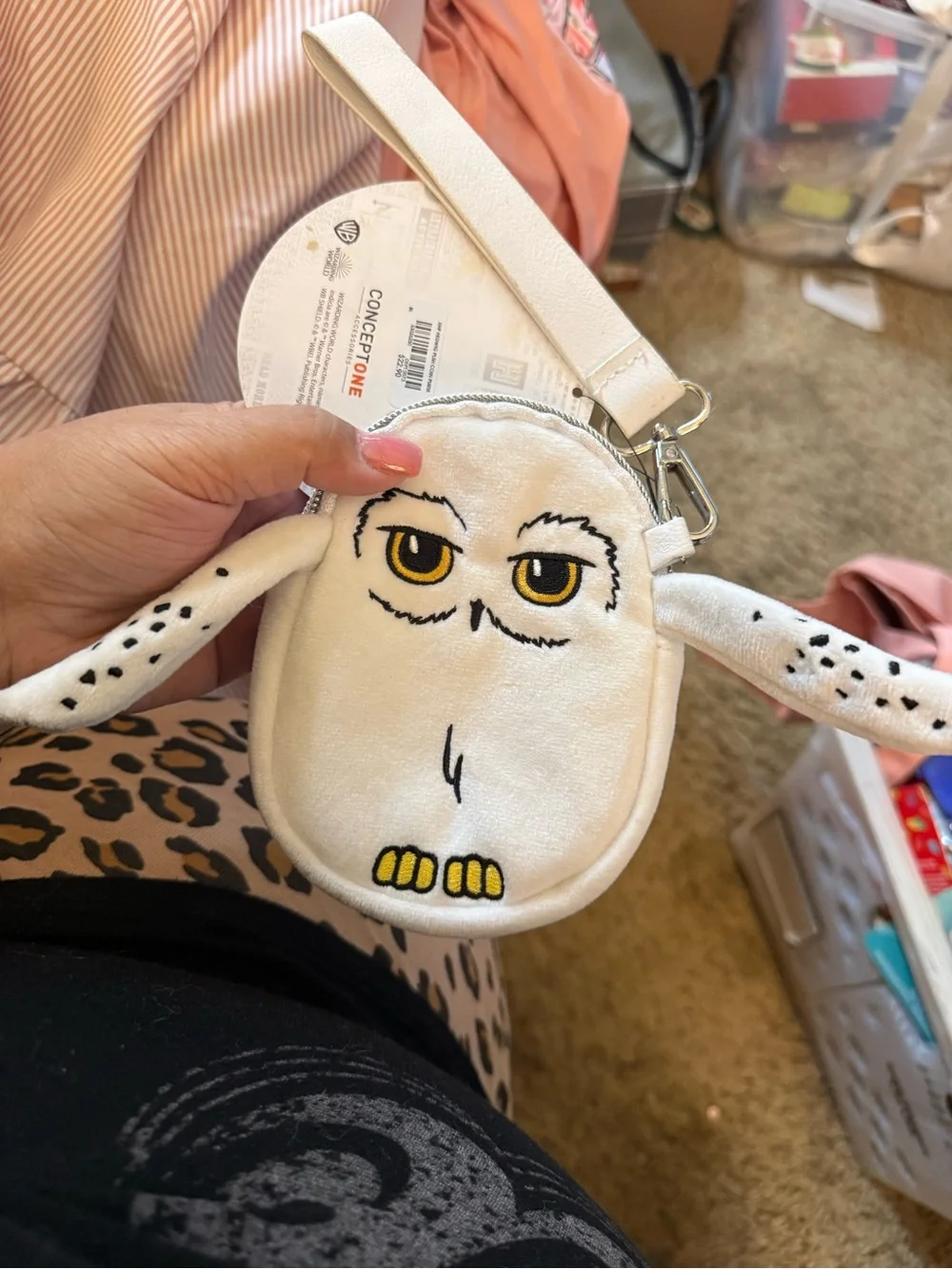 Harry Potter White Owl Hedwig Wristlet Coin Purse